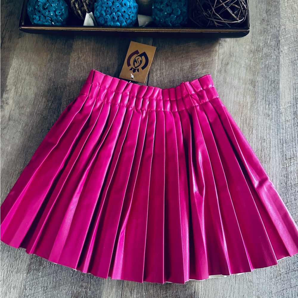 Girls pleather skirts